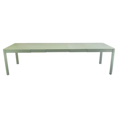 Pre-owned Fermob Extensible Outdoor Table  Ribambelle Xl 149/299 Cm 59/118 Inch Cactus In Gray