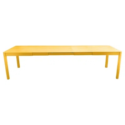 Pre-owned Fermob Extensible Outdoor Table  Ribambelle Xl 149/299 Cm - 59/118 Inch In Orange