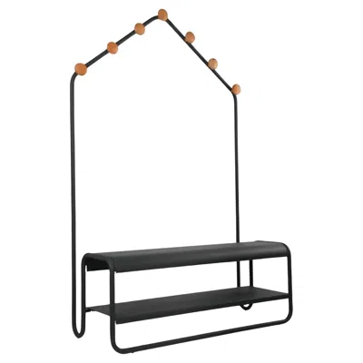 Pre-owned Fermob - Funambule Cloakroom Bench - Anthracite In Black