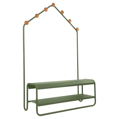 Pre-owned Fermob - Funambule Cloakroom Bench - Cactus In Gray
