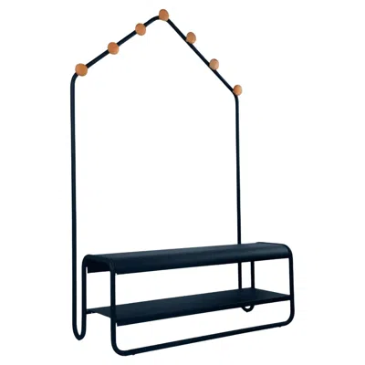 Pre-owned Fermob - Funambule Cloakroom Bench - Deep Blue
