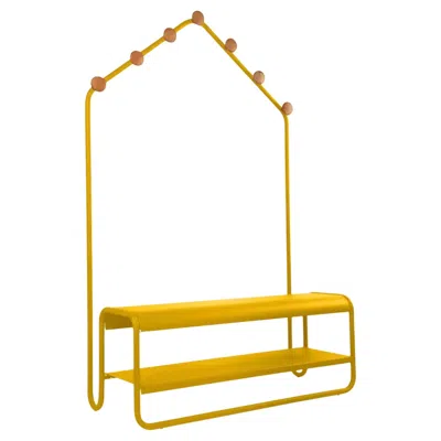 Pre-owned Fermob - Funambule Cloakroom Bench - Honey In Orange