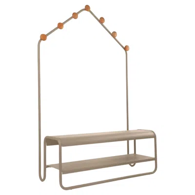 Pre-owned Fermob - Funambule Cloakroom Bench - Nutmeg In Brown