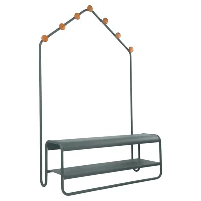 Pre-owned Fermob - Funambule Cloakroom Bench - Storm Grey In Gray