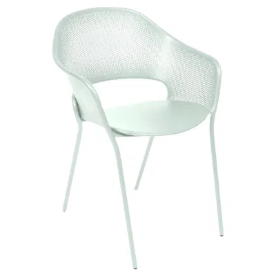 Pre-owned Fermob - Kate Armchair - Ice Mint In Gray
