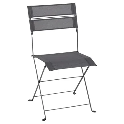 Pre-owned Fermob - Latitude Folding Chair - Stereo Anthracite In Gray