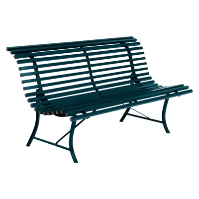 Pre-owned Fermob - Louisiane Bench 150 Cm - Acapulco Blue