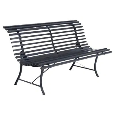 Pre-owned Fermob - Louisiane Bench 150 Cm - Anthracite In Black