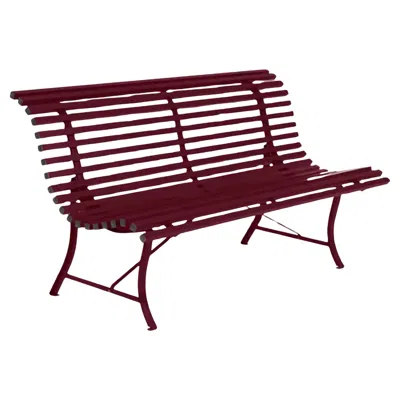 Pre-owned Fermob - Louisiane Bench 150 Cm - Black Cherry