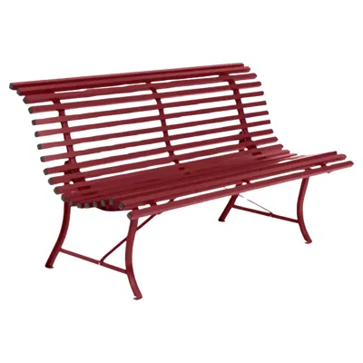 Pre-owned Fermob - Louisiane Bench 150 Cm - Chili In Brown