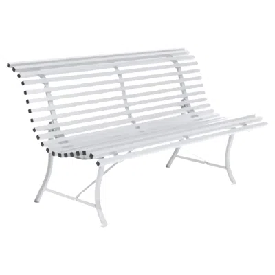 Pre-owned Fermob - Louisiane Bench 150 Cm - Cotton White