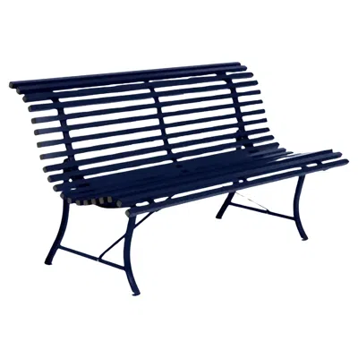 Pre-owned Fermob - Louisiane Bench 150 Cm - Deep Blue
