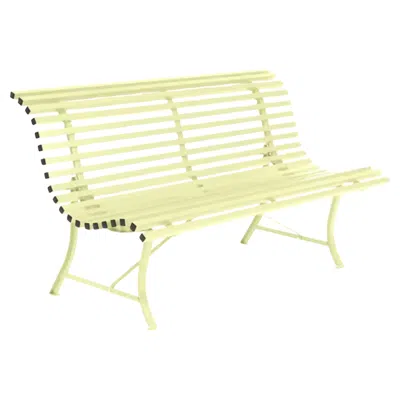 Pre-owned Fermob - Louisiane Bench 150 Cm - Frosted Lemon In Yellow
