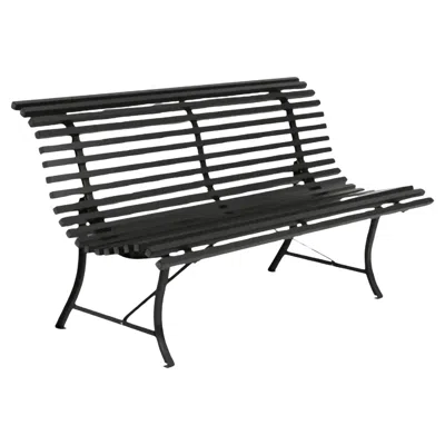 Pre-owned Fermob - Louisiane Bench 150 Cm - Liquorice In Black