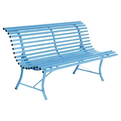 Pre-owned Fermob - Louisiane Bench 150 Cm - Maya Blue