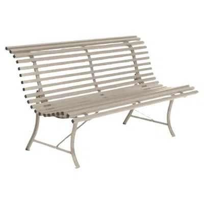 Pre-owned Fermob - Louisiane Bench 150 Cm - Nutmeg In Gray