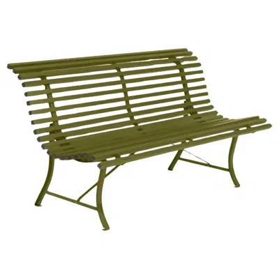 Pre-owned Fermob - Louisiane Bench 150 Cm - Pesto In Brown