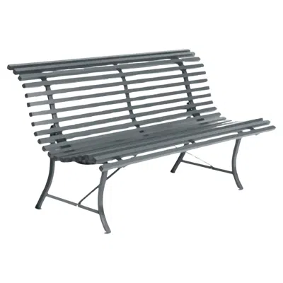 Pre-owned Fermob - Louisiane Bench 150 Cm - Storm Grey In Gray