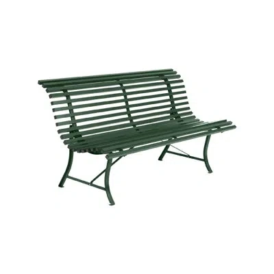 Fermob Louisiane Steel Park Bench In Cedar Green