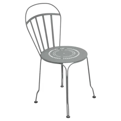 Pre-owned Fermob - Louvre Chair - Lapilli Grey In Gray