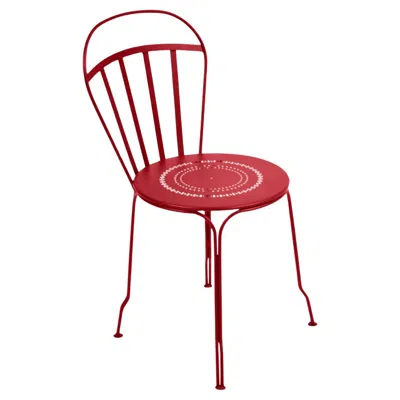 Pre-owned Fermob - Louvre Chair - Poppy In Red