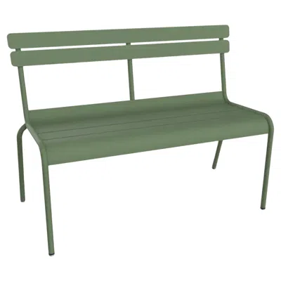 Pre-owned Fermob - Luxembourg 2/3-seater Bench With Backrest - Cactus In Gray