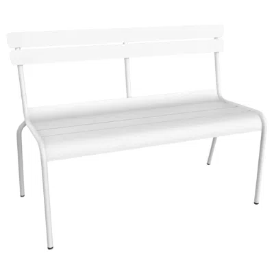 Pre-owned Fermob - Luxembourg 2/3-seater Bench With Backrest - Cotton White