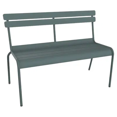 Pre-owned Fermob - Luxembourg 2/3-seater Bench With Backrest - Storm Grey In Gray