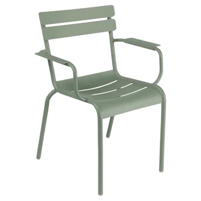 Pre-owned Fermob - Luxembourg Armchair (chair With Arms) - Cactus In Gray