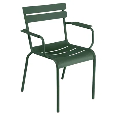 Pre-owned Fermob - Luxembourg Armchair (chair With Arms) - Cedar Green