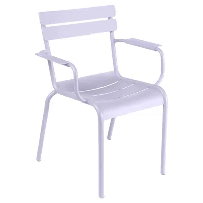Pre-owned Fermob - Luxembourg Armchair (chair With Arms) - Marshmallow In Purple