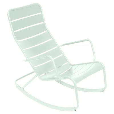 Pre-owned Fermob - Luxembourg Rocking Chair - Ice Mint In Gray