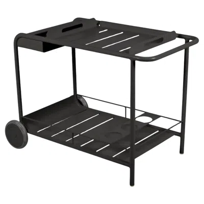 Pre-owned Fermob - Luxembourg Side Bar / Trolley Bar - Anthracite In Black