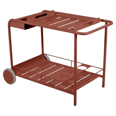 Pre-owned Fermob - Luxembourg Side Bar / Trolley Bar - Candied Orange
