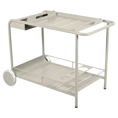 Pre-owned Fermob - Luxembourg Side Bar / Trolley Bar - Clay Grey In Gray