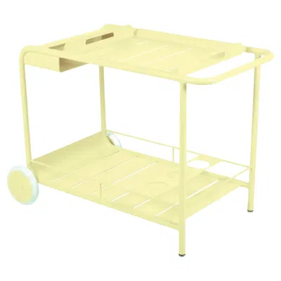 Pre-owned Fermob - Luxembourg Side Bar / Trolley Bar - Frosted Lemon In Yellow