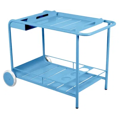 Pre-owned Fermob - Luxembourg Side Bar / Trolley Bar - Maya Blue