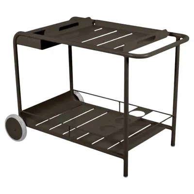 Pre-owned Fermob - Luxembourg Side Bar / Trolley Bar - Tonka In Black
