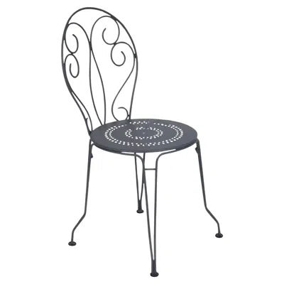 Pre-owned Fermob - Montmartre Chair - Anthracite In Gray