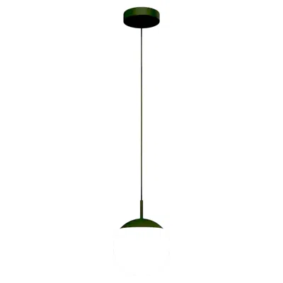 Pre-owned Fermob - Mooon! Pendant Light Ø15 Cm (5.9 In) - Acapulco Blue - Set Of 3 Lamps