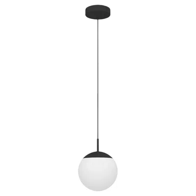 Pre-owned Fermob - Mooon! Pendant Light Ø15 Cm (5.9 In) - Anthracite - Set Of 3 Lamps In Transparent