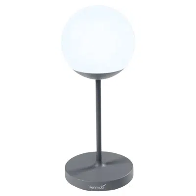 Pre-owned Fermob - Mooon! Table Lamp H.63 Cm (24.8 In) - Storm Grey In Gray