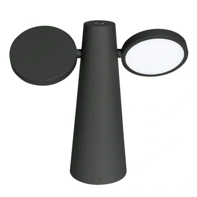 Fermob Oto 11" Battery Powered Integrated Led Outdoor Table Lamp In Anthracite