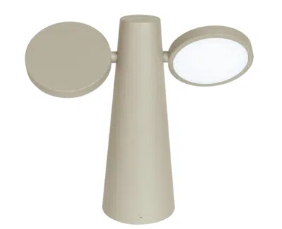 Pre-owned Fermob - Oto Table Lamp H.27 Cm (10.6 In) - Clay Grey - Set Of 3 Lamps In Gray