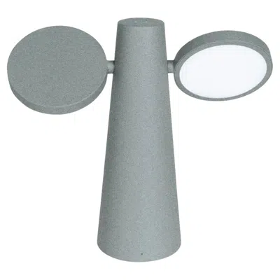 Pre-owned Fermob - Oto Table Lamp H.27 Cm (10.6 In) - Lapilli Grey - Set Of 3 Lamps In Gray