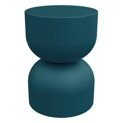 Fermob Piapolo 18" Patio Bar Stool In Acapulco Blue