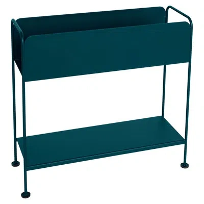 Fermob Picolino 100% Steel Elevated Planter In Acapulco Blue