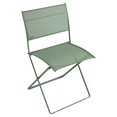 Pre-owned Fermob - Plein Air Folding Chair - Cactus - Set Of 2 Chairs In Gray