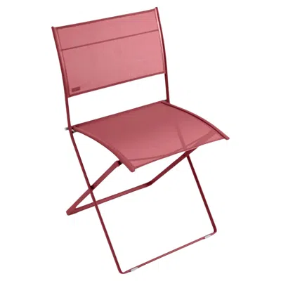 Pre-owned Fermob - Plein Air Folding Chair - Chili - Set Of 2 Chairs In Pink