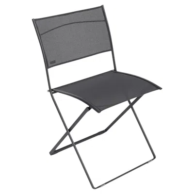Pre-owned Fermob - Plein Air Folding Chair - Stereo Anthracite - Set Of 2 Chairs In Gray